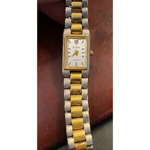 VTG Women's Two Tone 17mm Elgin Dress Watch, EC254-007